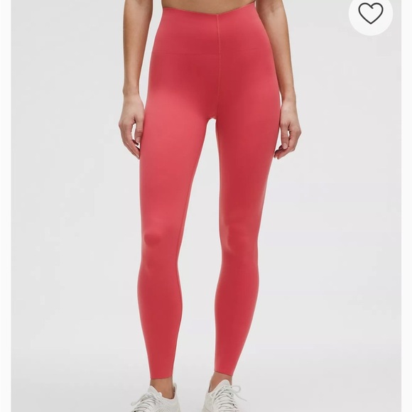 lululemon Glow Up™ Super-High-Rise Tight 28" size 10 desert red - Picture 1 of 7